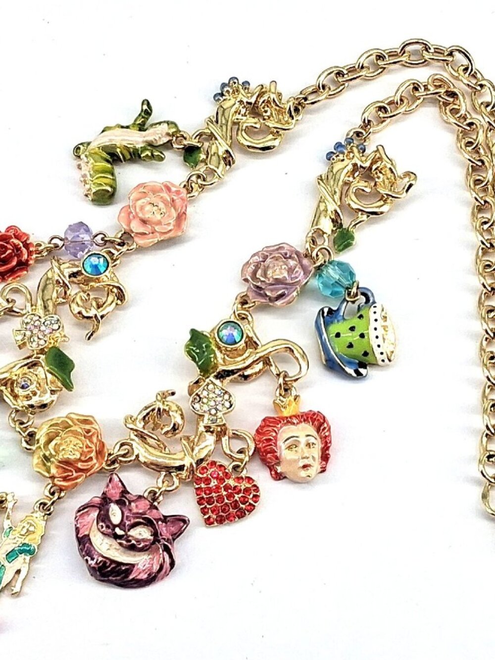 Kirks Folly Alice in Wonderland Charm Necklace